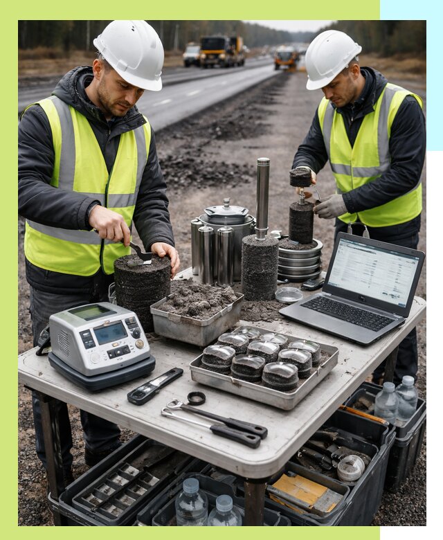 Сертификация асфальта: испытания и подтверждение в Брянске